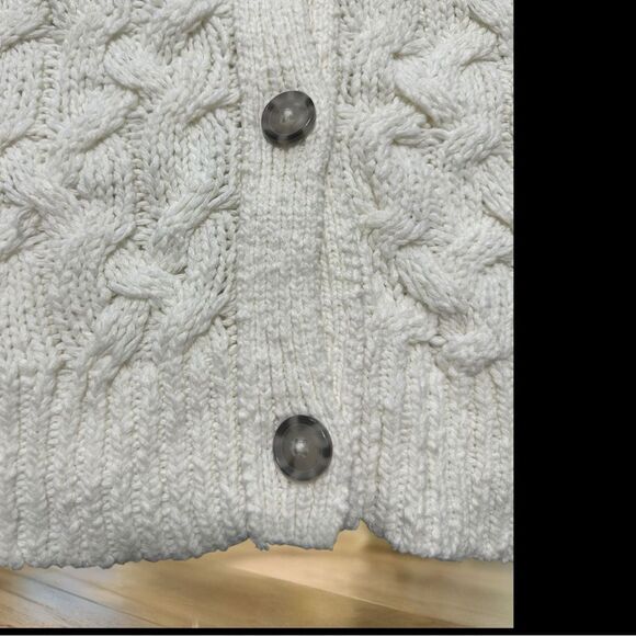 ANTHROPOLOGIE PILCRO Button Down Cable-Knit Sweater Tank Size XL - Picture 9 of 15